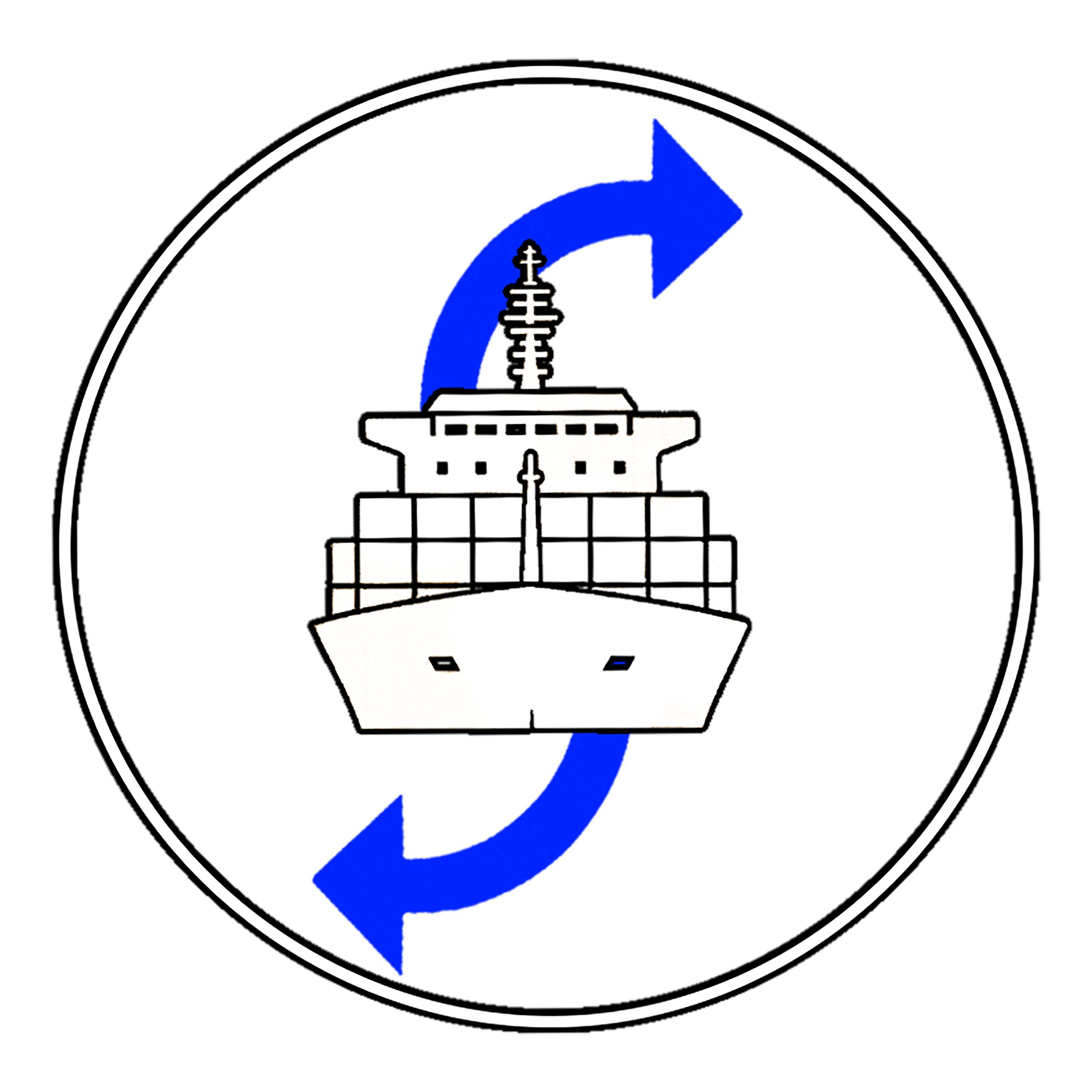 Blue Ship Sync Logo
